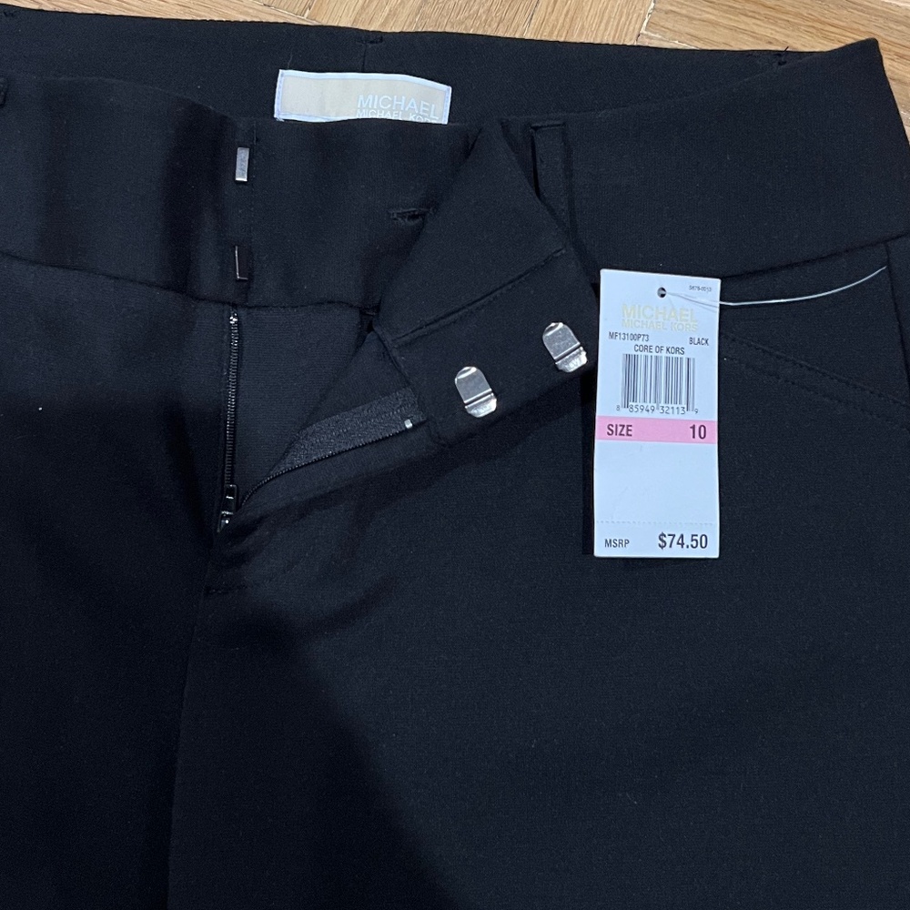 NWT! Michael Kors black trousers